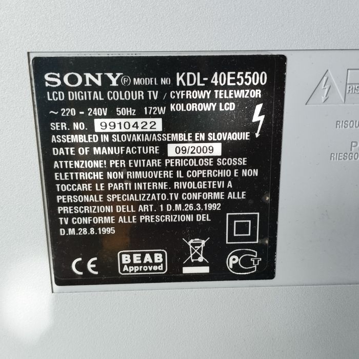 Продам телевизор Sony