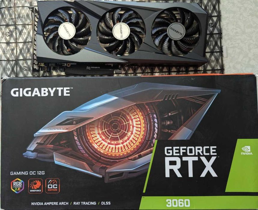Видеокарта  Gigabyte GeForce RTX 3060 12G Gaming OC