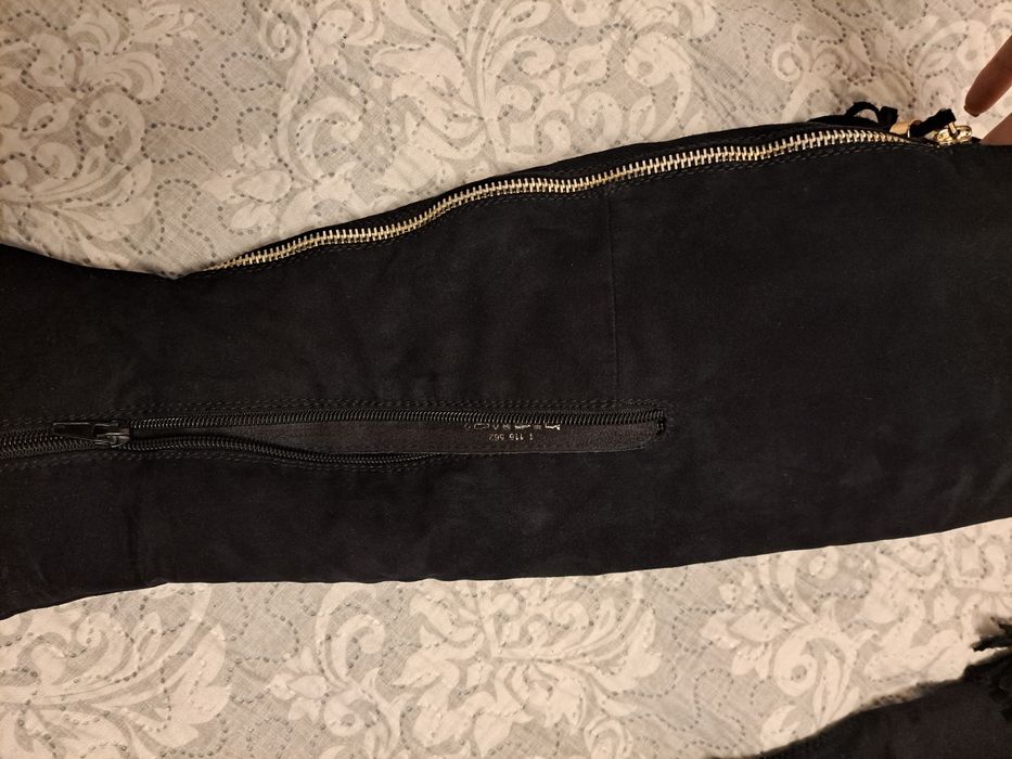 Cizme dama cu toc - Deichmann mărime 38 cu model fermoar