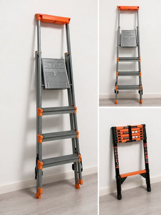 Продаю телескопическую лестницу и стремянку