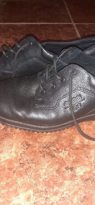 Кожени Обувки черни на цвят