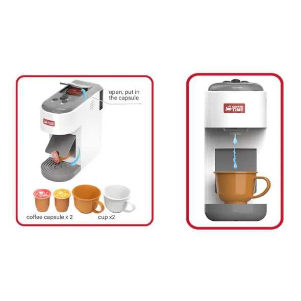 Детска кафемашина с капсули, с течаща вода