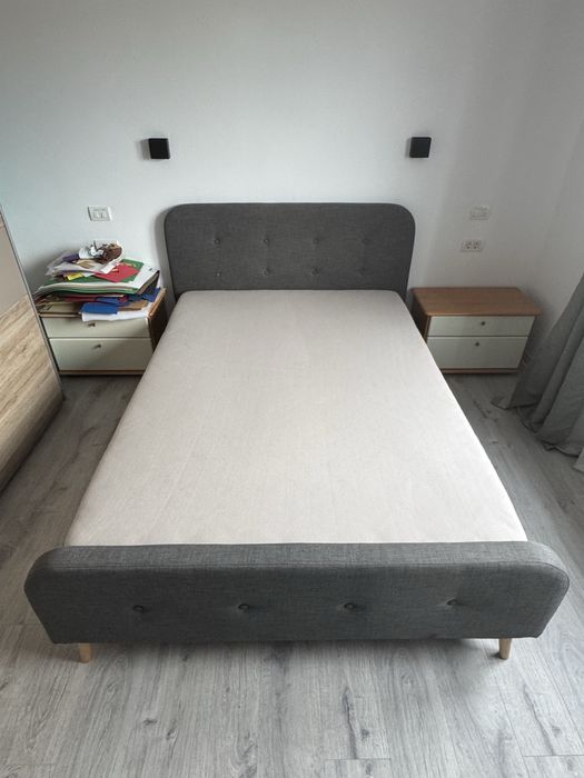 Pat 140x200 cu saltea