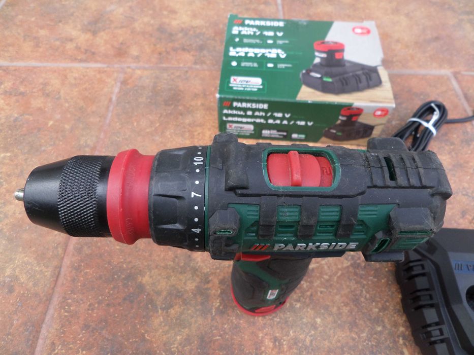 Autofiletanta gaurit insurubat Parkside cu incarcator,acumulator noi