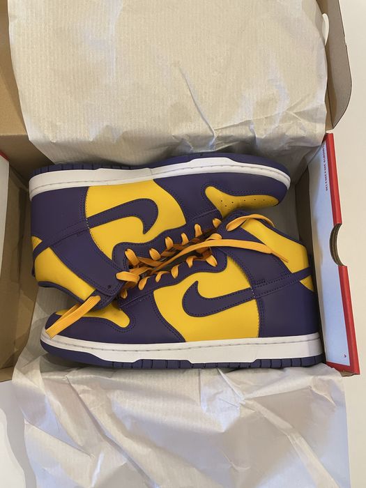 Nike Dunk High Retro Lakers