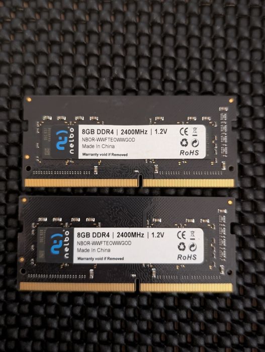 RAM laptop 16GB (8+8) DDR4 Sodimm