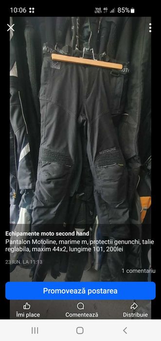 Pantaloni moto second hand