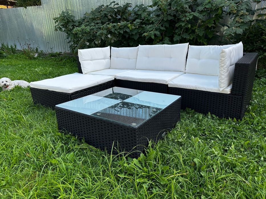 Set mobilier grădină 5 piese, ca nou