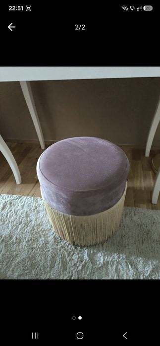 Măsuță de machiaj Ikea Hemnes cu  oglindă pivotantă și 2 sertare