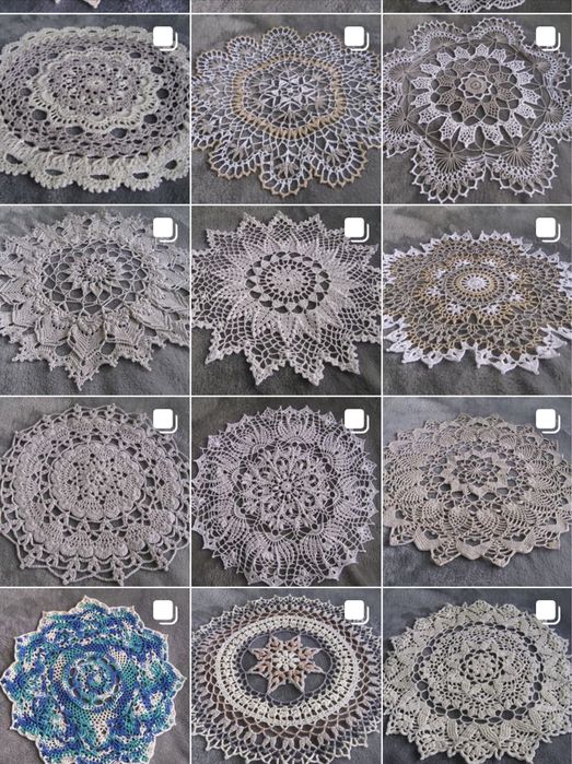 Вязаные салфетки