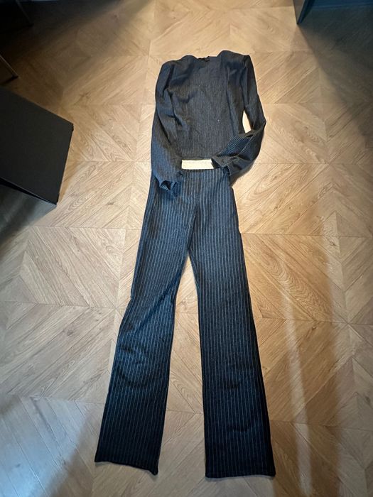 Комплект Зара блузка с панталон висока талия