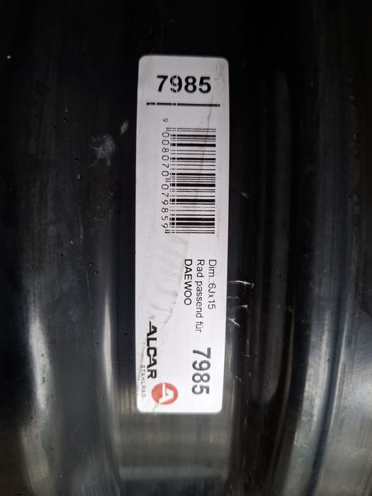 Продавам 2 бр железни джанти 4x114,3 15 цола 6 J* ЕТ 44 * ц.о 56,6 мм