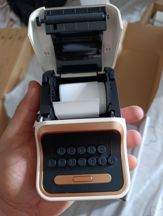 Mini printir yangi etiketka chek uchun