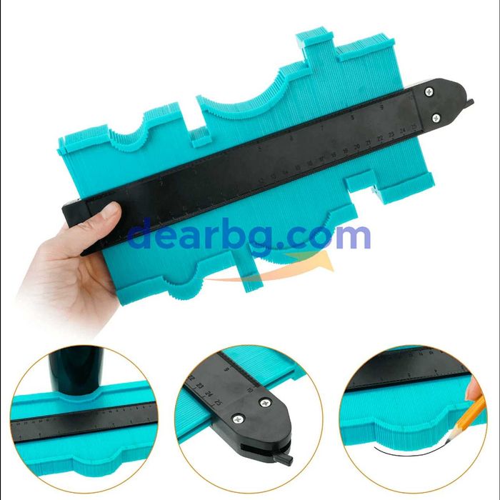 Шаблон на майстора 25см със заключване - Широк