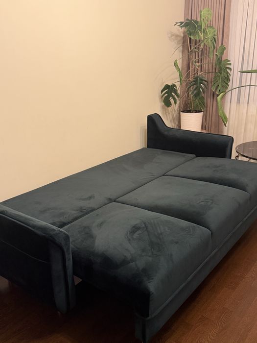 Canapea extensibila Kooko home verde smarald