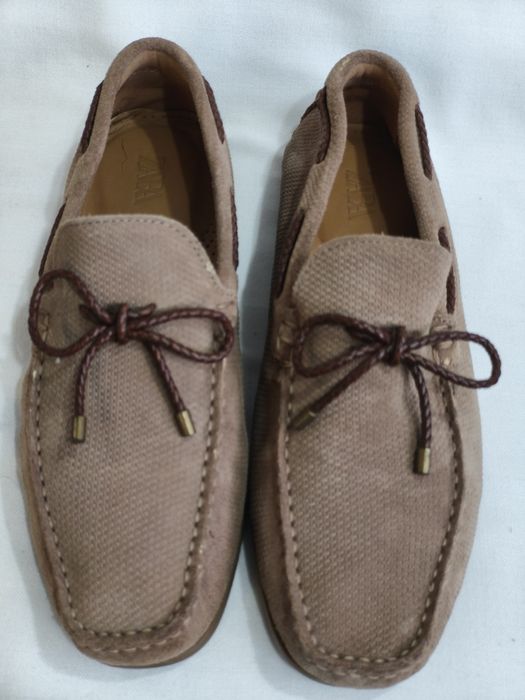 Zara, мокасини естествена кожа, номер 39