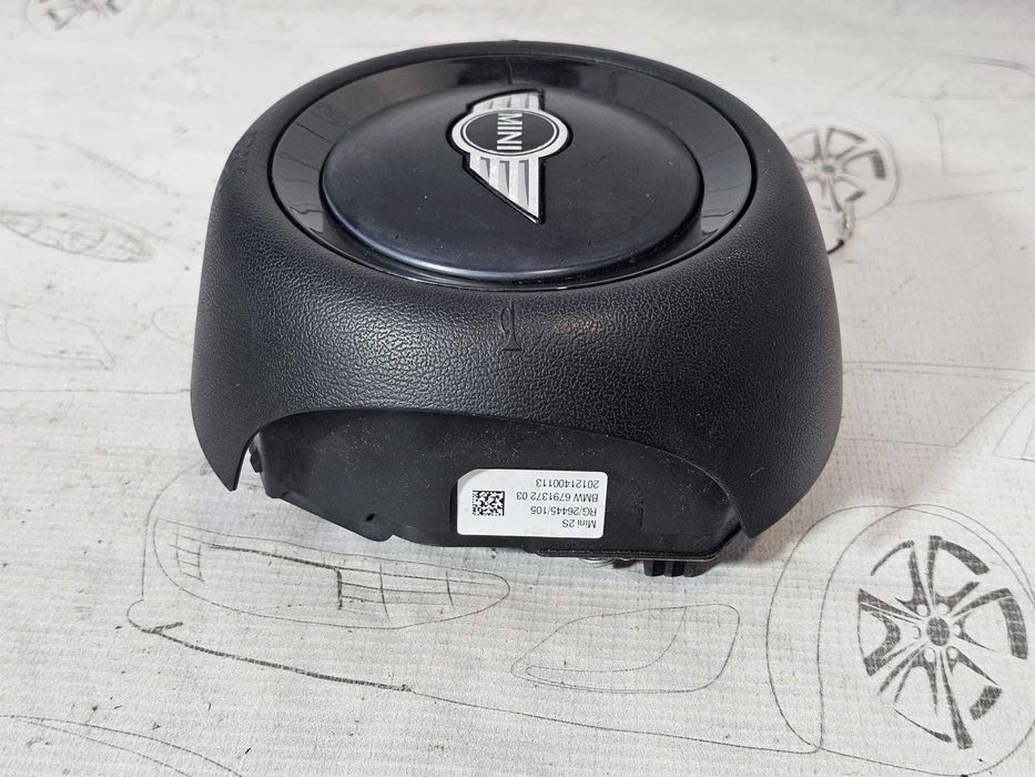 Airbag volan Mini One / Cooper / Coupe R56 / R55 / R57 / R58 / R59 / R60 2006-2014 2011 1.6D 82kW Cod OEM: 679137203, 6791372 (5F3)