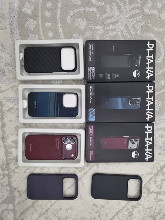 Чехлы Pitaka и Apple оригинальные