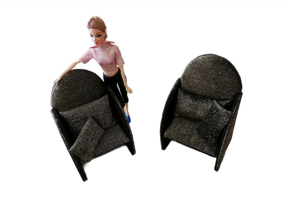 Мини Фотьойл за кукли Барби, обзавеждане за кукли