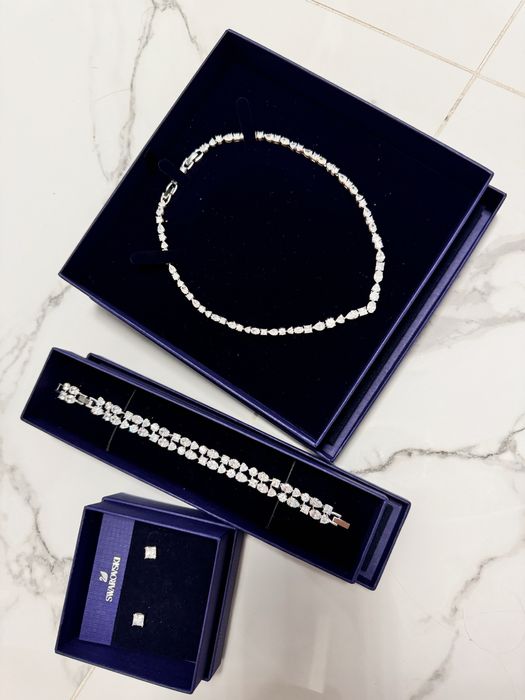 Set swarovski bratara colier cercei