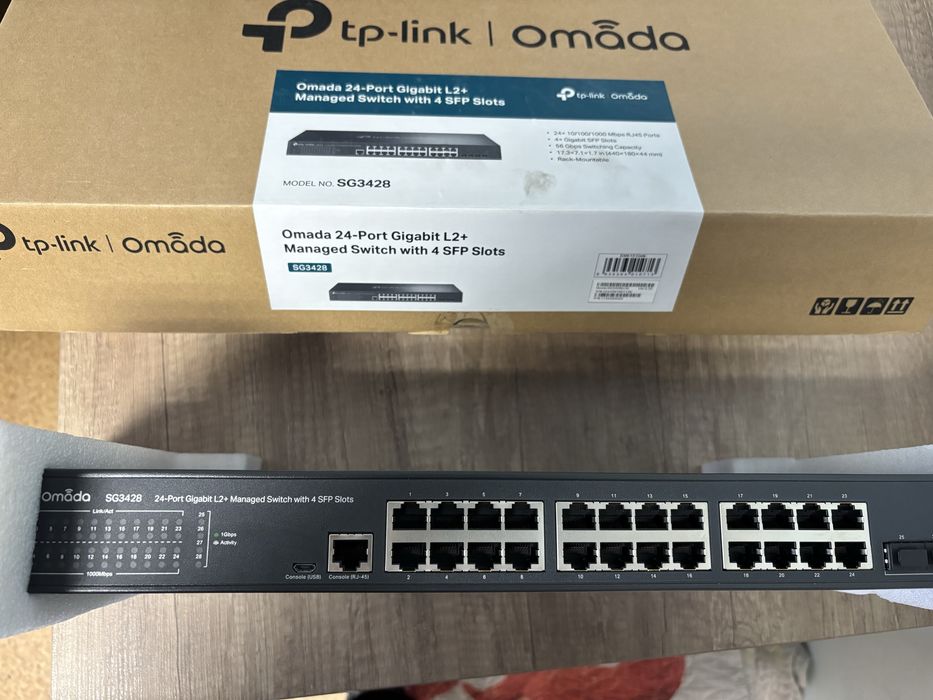 TP Link Omada SG3428 4 SFP коммутатор свитч