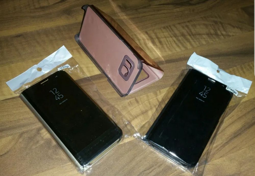 Husa flip mirror clear view Samsung J4 J6 A6 J6+ A6+ Plus A7 A9 2018