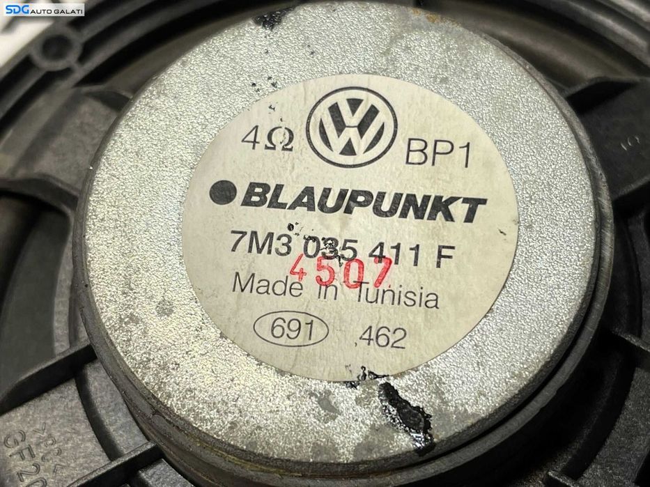 Boxa Difuzor Audio de pe Usa Portiera Fata Spate Stanga Dreapta Volkswagen Sharan 2001 - 2010 Cod 7M3035411F [2176]