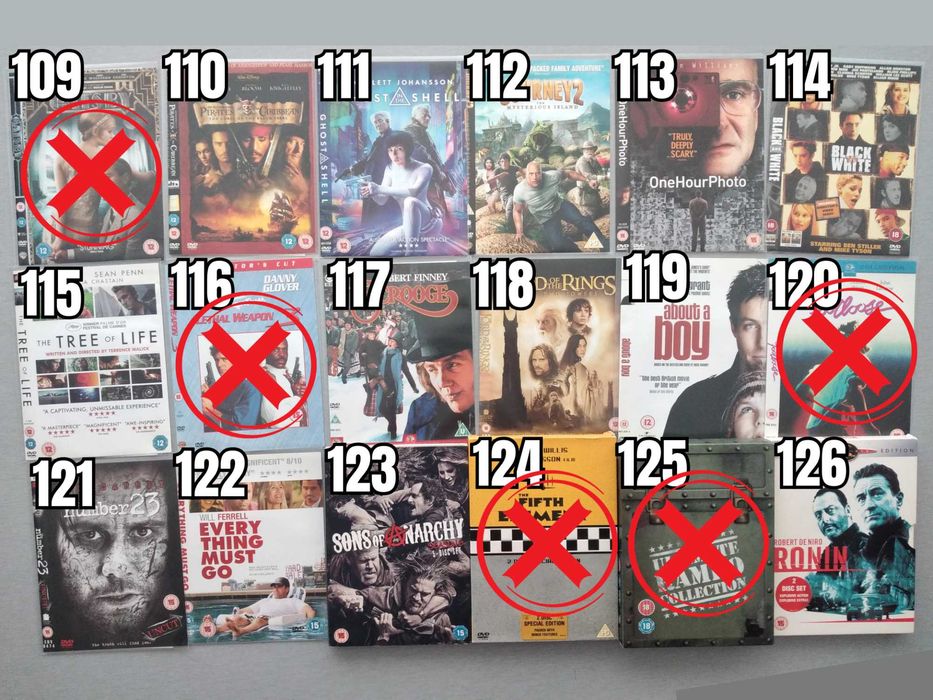 Екшън, Драма, Трилър, Ужаси Филми DVD's - Оригинални Филмови Дискове на Английски Език