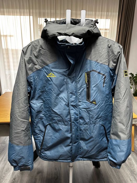 Geaca Ski Barbati KEFITEVD Bleumarin M Impermeabila Gluga Nou