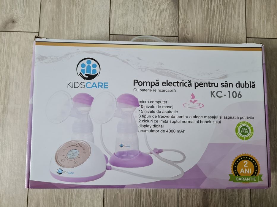 Vând pompa de san kidscare dubla