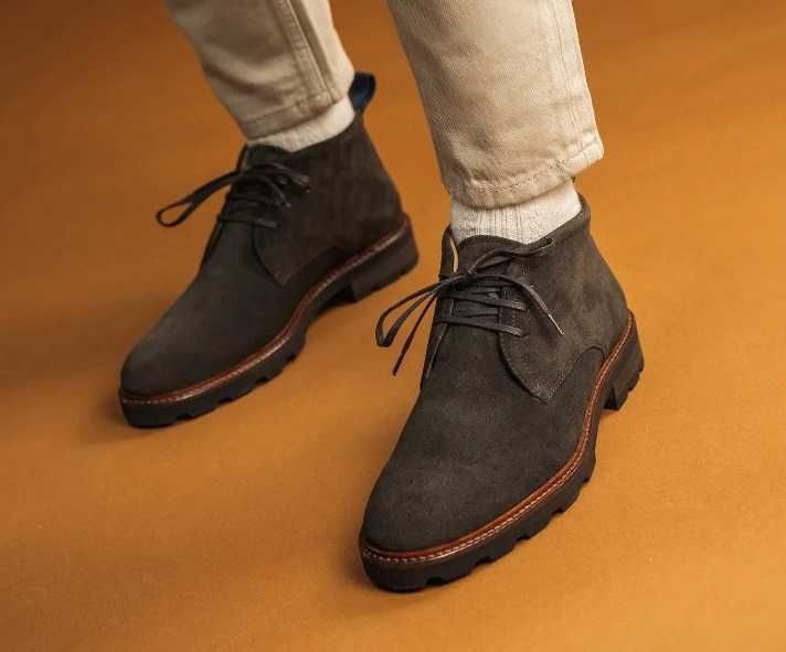 Ghete lace up 45 45.5 casual Gentleman Farm NOI piele naturala moale