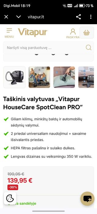 Vand aspirator portabil