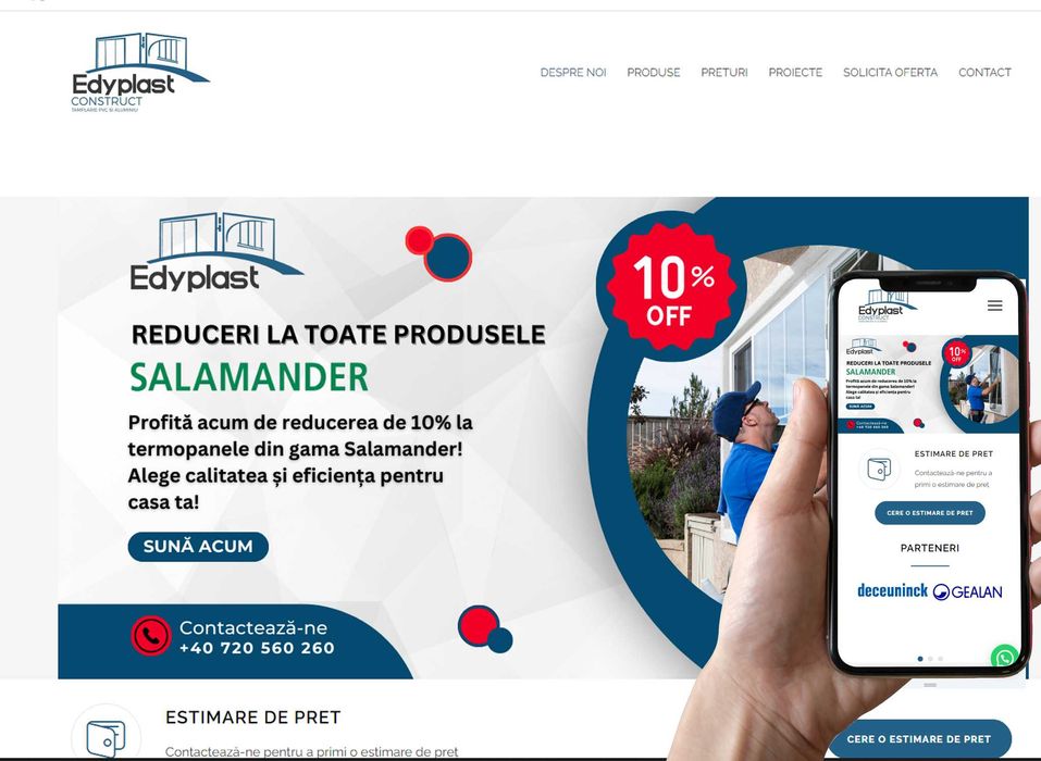 Creare site de prezentare și magazin online pentru afacerea ta