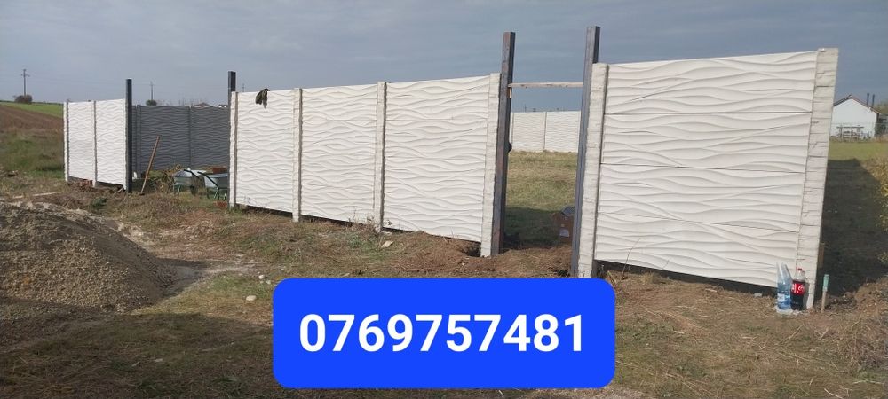 Gard de beton vibropresat profesional