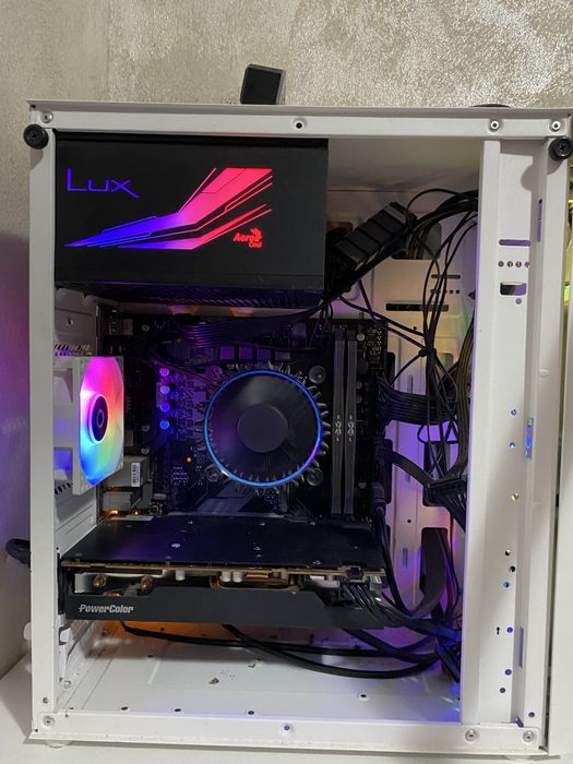 Setup Complet Gaming 1080p - PC RX 7600 + i3 Gen 12 + Monitor 27" + Periferice (negociabil; fara livrare)