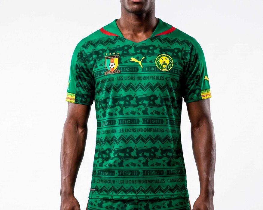 Puma Cameroun Оригинална мъжка тениска  на камерун размер М