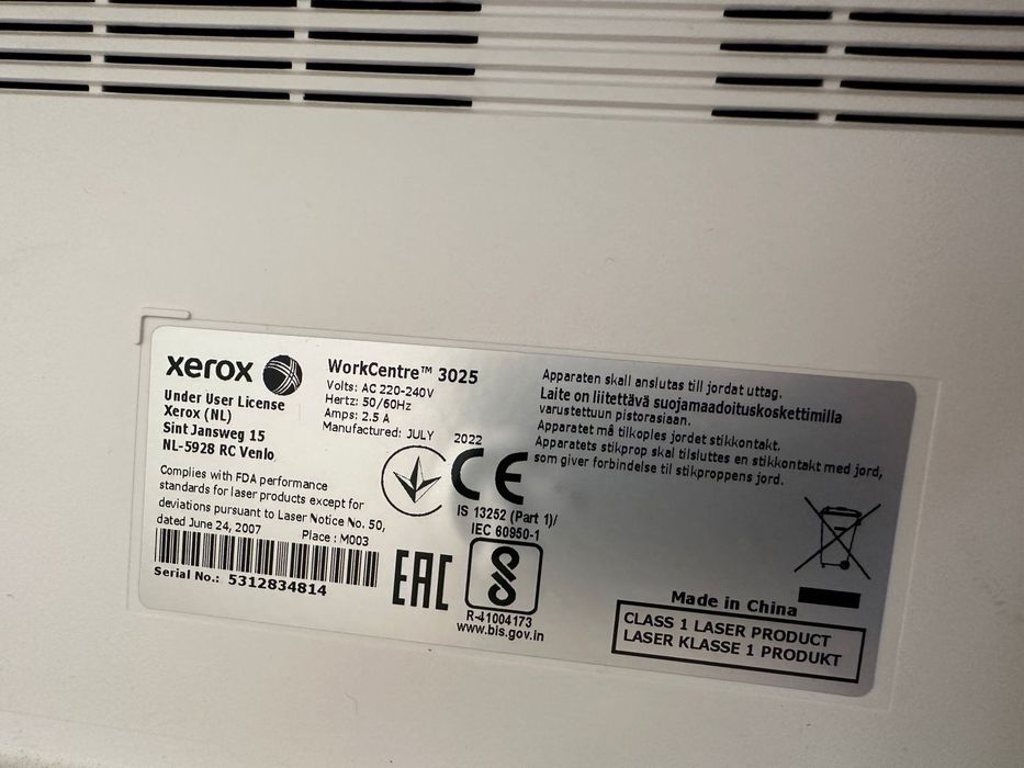 Принтер МФУ XEROX 3025