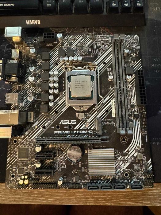 kit placa de baza asus prime h410m-d + procesor intel i3 10100
