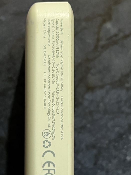 Baseus 30W magsafe power bank / baterie externa SH