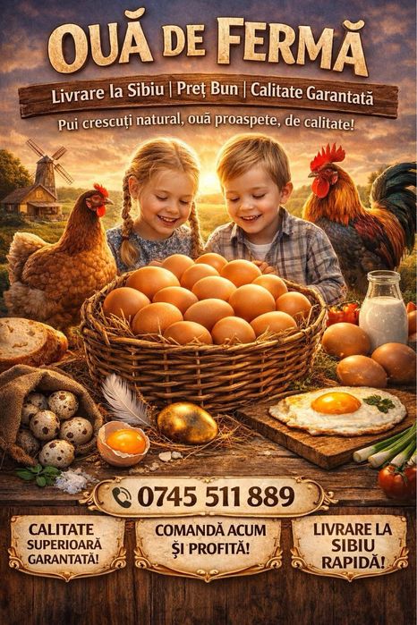 Oua de casa proaspete, de la gaini crescute la curte.