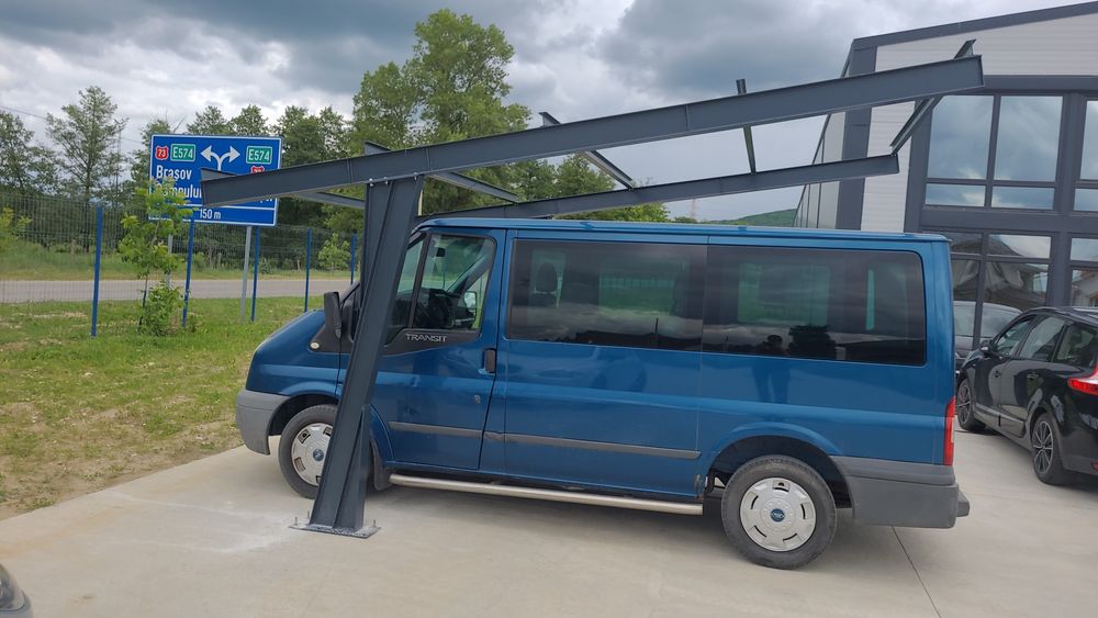 Carport, pergola auto, rafturi cantilever , panouri solare