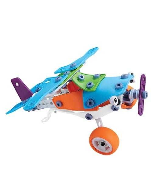 Конструктор с меки и гъвкави части Flexy Lexi Plane 133 части