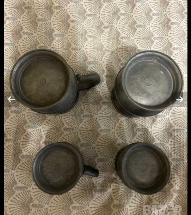 Халби за вино и бира от калай