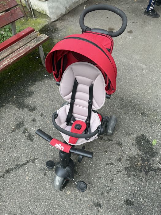 Vand Tricicleta Coccolle Alto multifunctionala Rosu