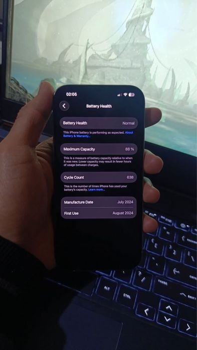 iPhone 15 pro holati ideal