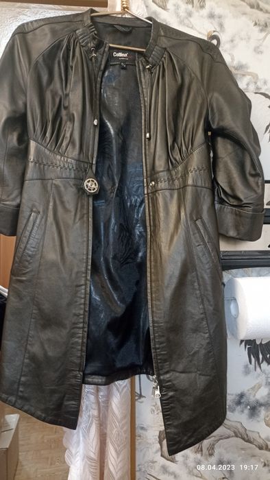 Шикарный кожаный сюртук