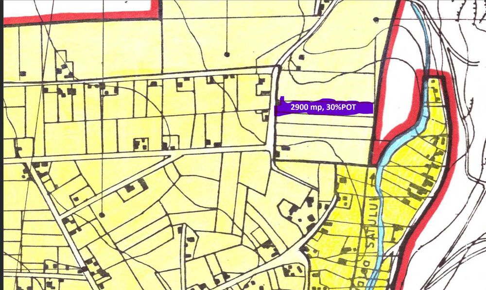Teren intravilan 2.900 mp, sat liniștit la 30 km de Cluj-Napoca
