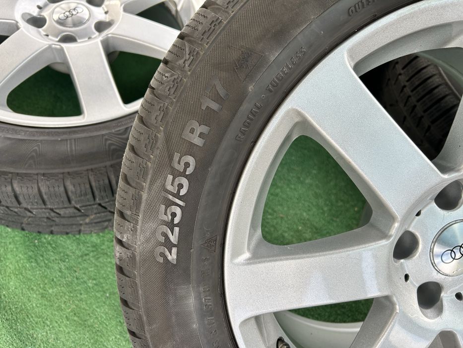 5х112 177,5j ET 28 за audi mercedes vw skoda seat със зимни гуми continental 225 55 17