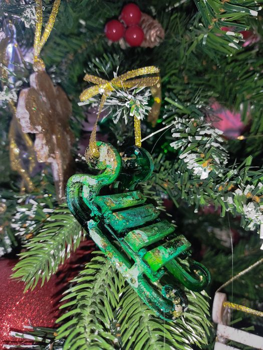 Игрушка ёлочная , саночки