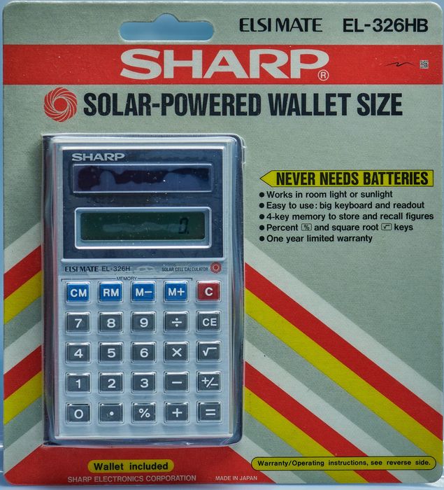 Калькулятор SHARP 1981, НОВЫЙ, Made in Japan.